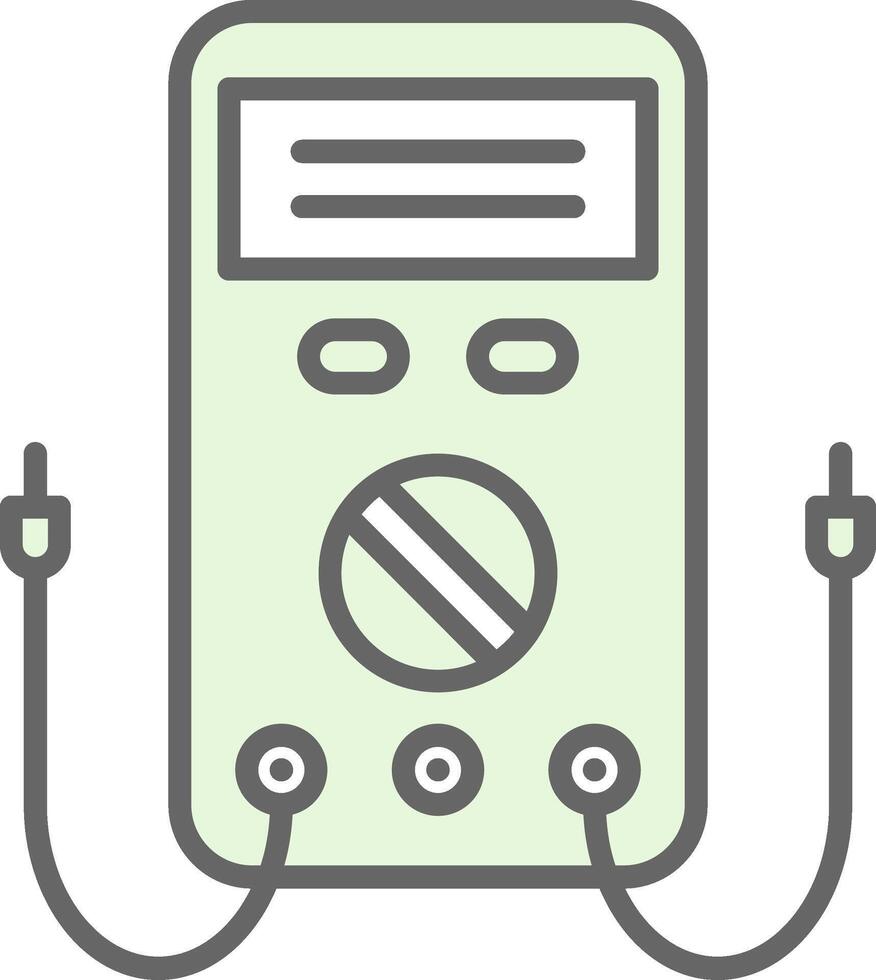 multimeter fylla ikon design vektor