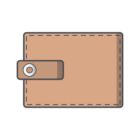 Vektor-Brieftasche-Symbol vektor