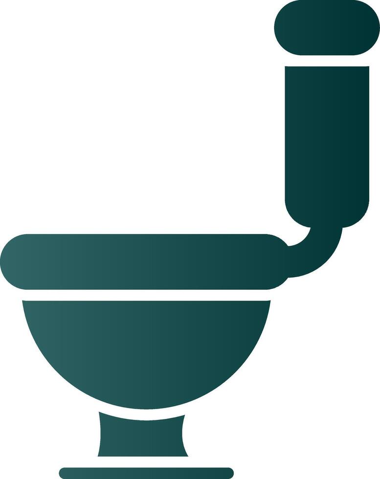 toalett glyf lutning ikon vektor