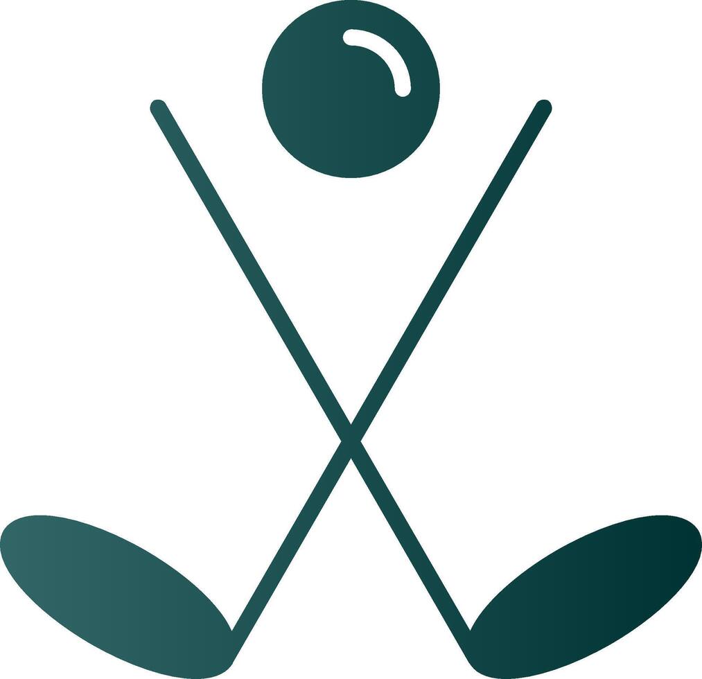 Golf Glyphe Gradient Symbol vektor