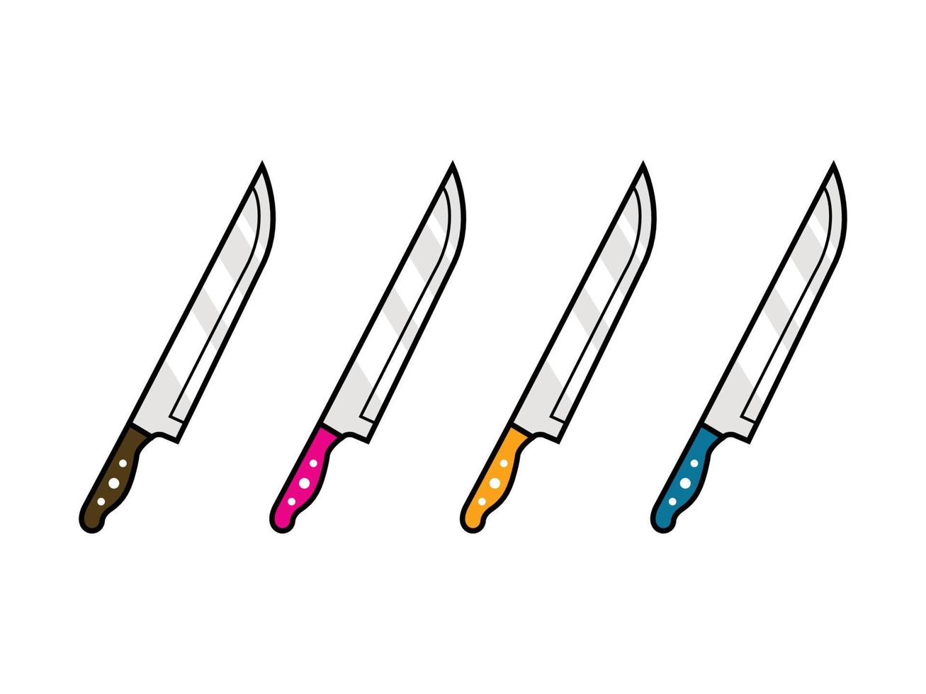 Messerillustrationsdesign, Messer einfache Illustration vektor