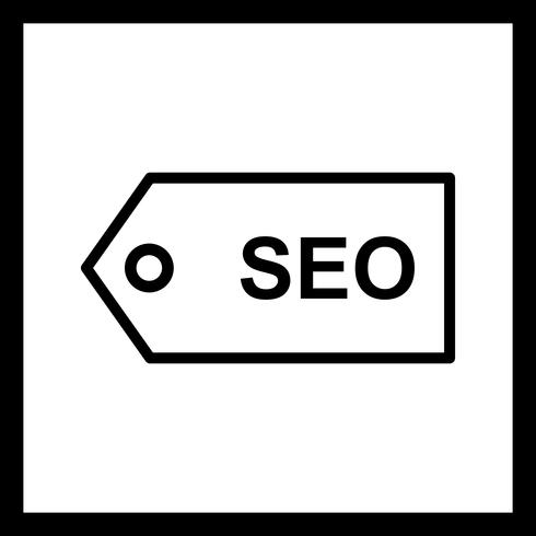 Vektor SEO Tag Icon