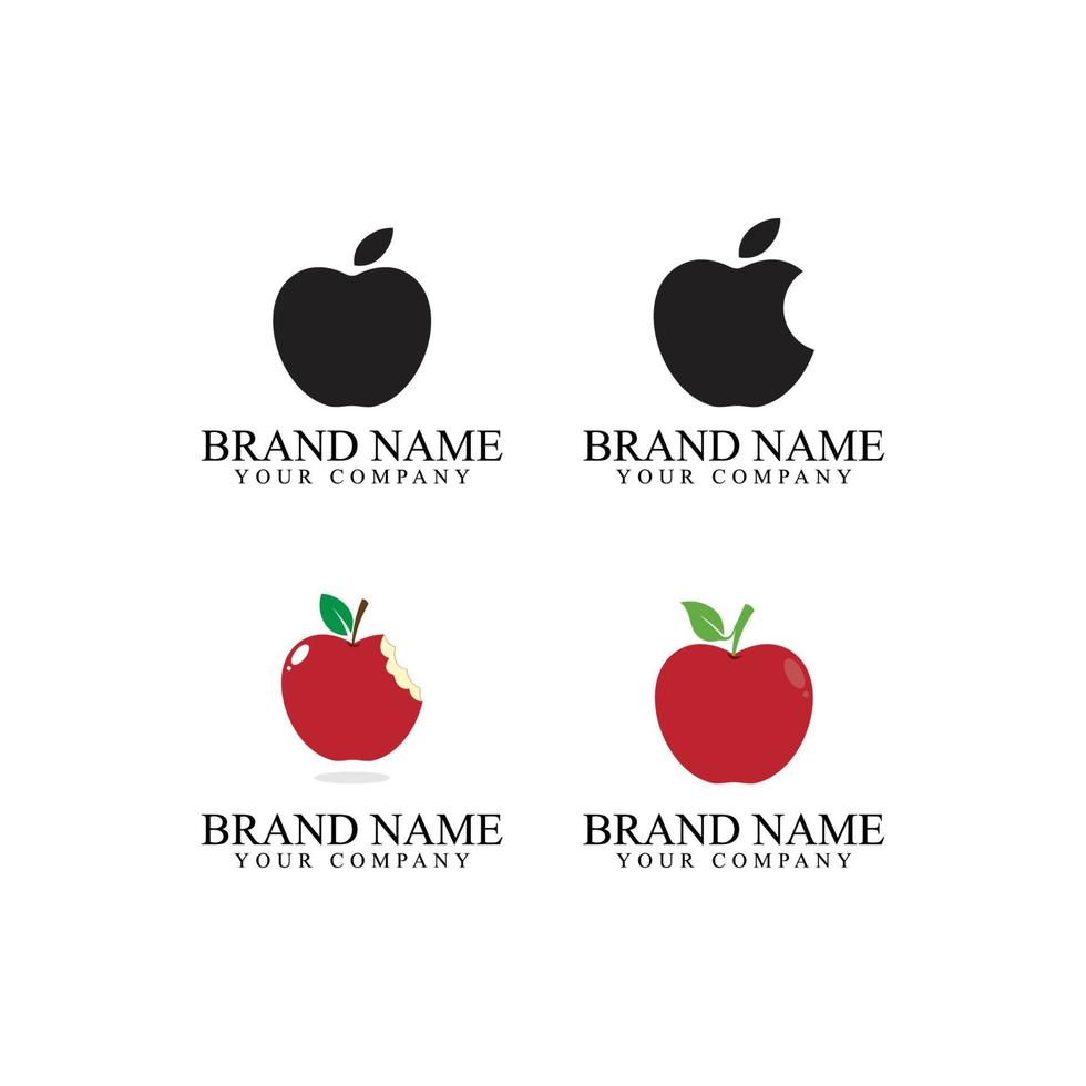 apple vektor illustration logotyp mall