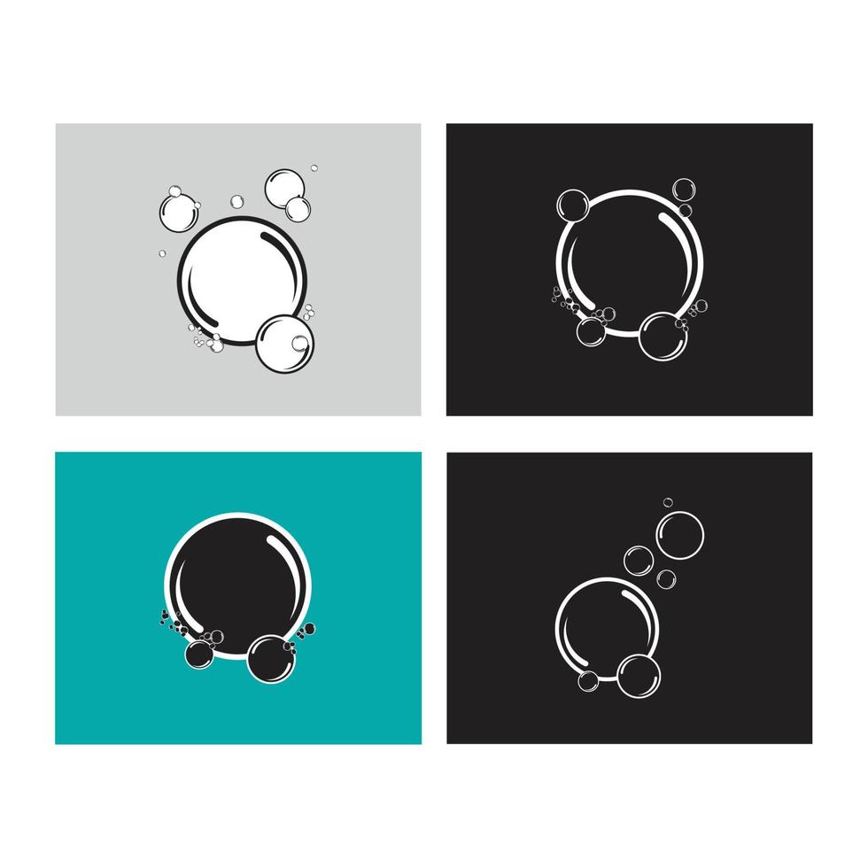 bubbla logotyp mall vektor ikon illustration design
