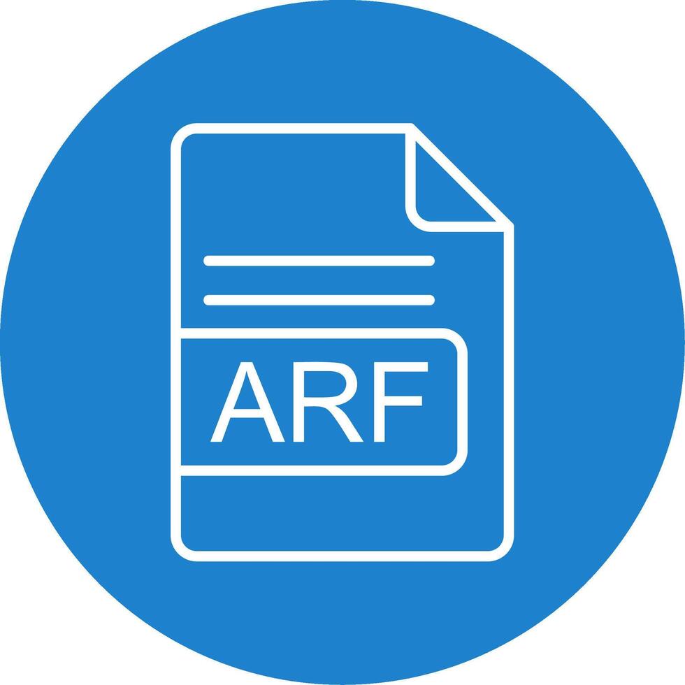 arf Datei Format multi Farbe Kreis Symbol vektor