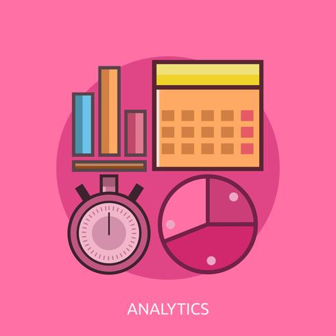 Analytics Konceptuell illustration Design vektor