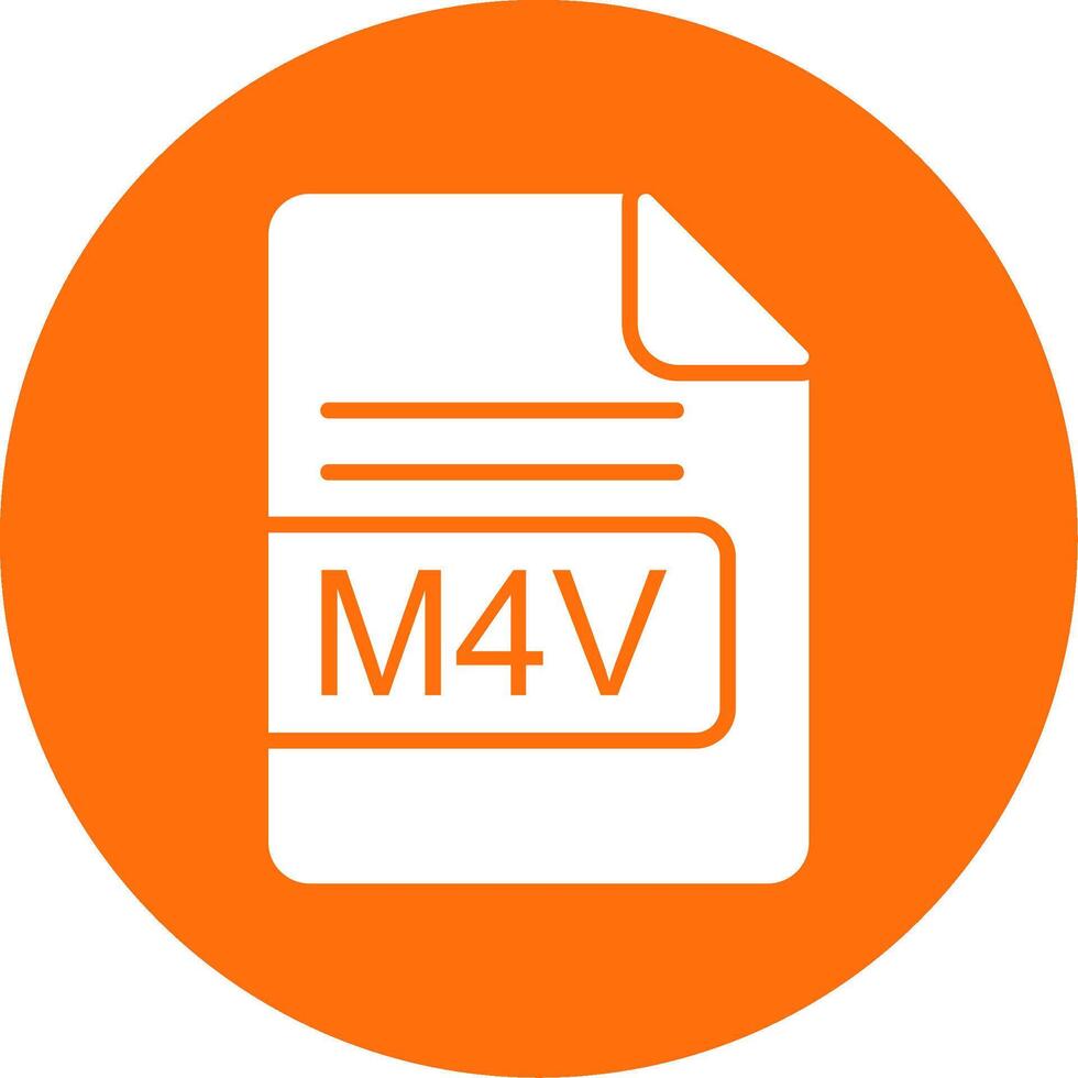 m4v Datei Format multi Farbe Kreis Symbol vektor