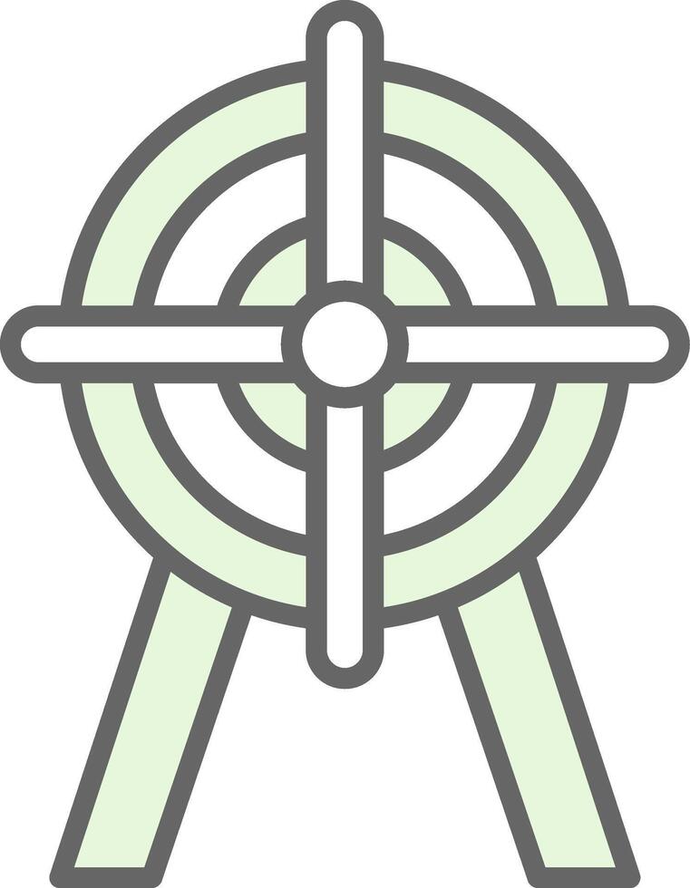 Ziel Stutfohlen Symbol Design vektor