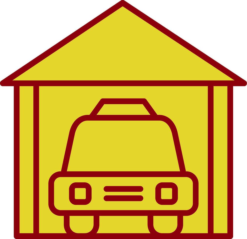 Garage Jahrgang Symbol Design vektor