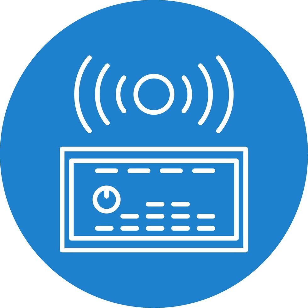 Klang System multi Farbe Kreis Symbol vektor