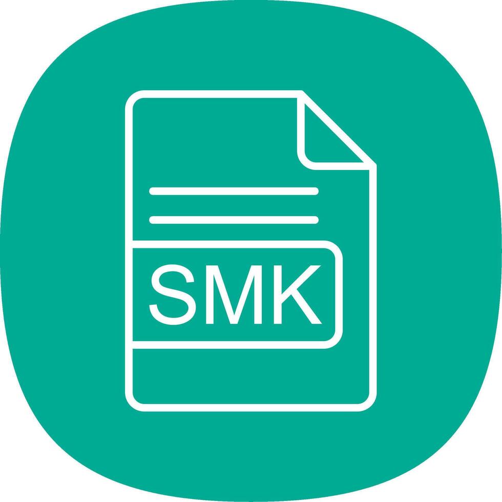 smk Datei Format Linie Kurve Symbol Design vektor