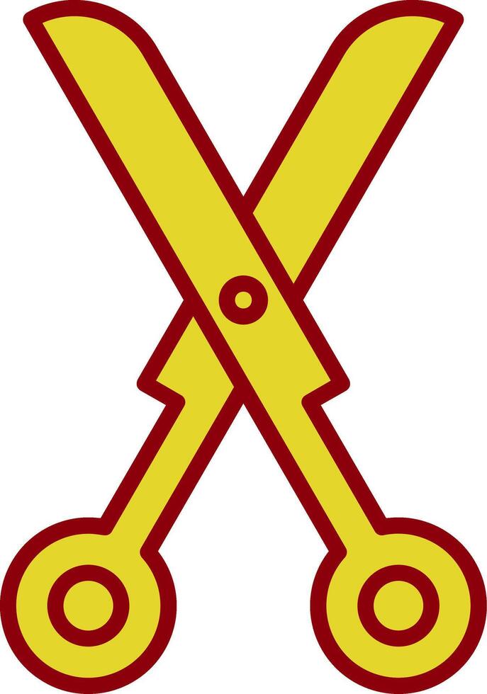 Schere Jahrgang Symbol Design vektor