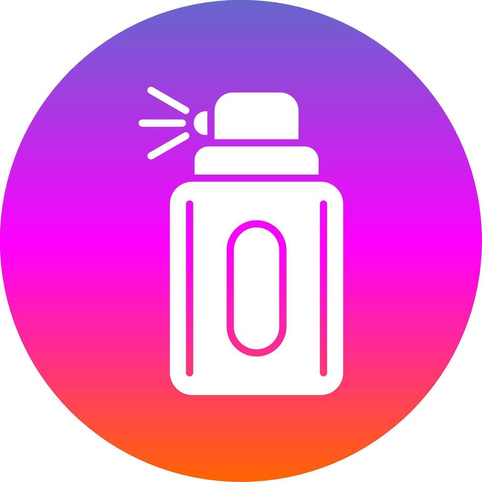 Deodorant Glyphe Gradient Kreis Symbol Design vektor