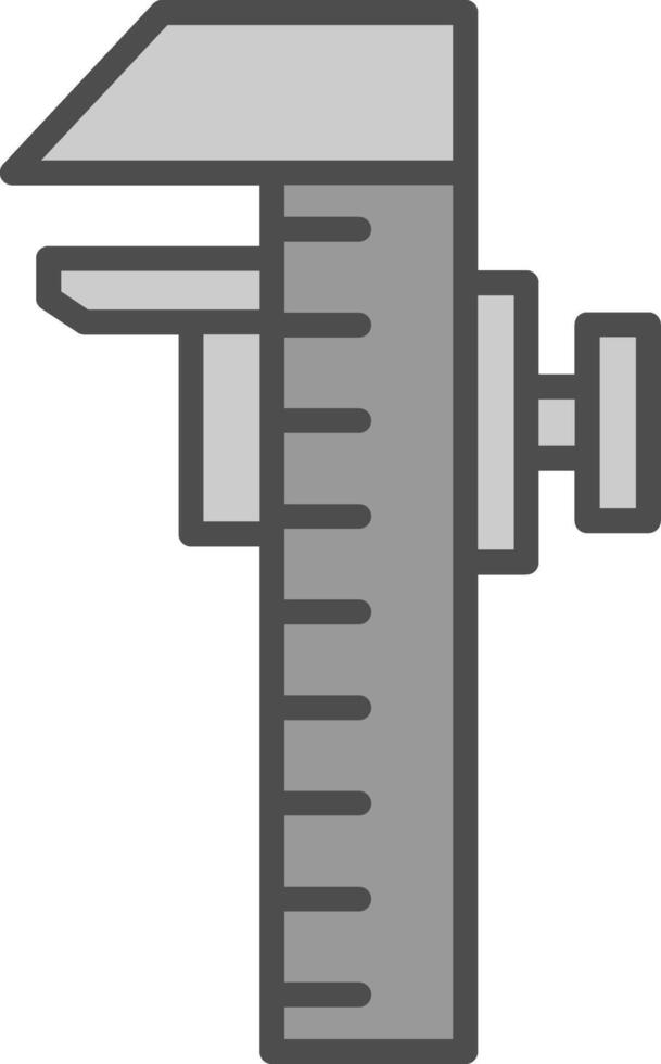 Bremssattel Linie gefüllt Graustufen Symbol Design vektor
