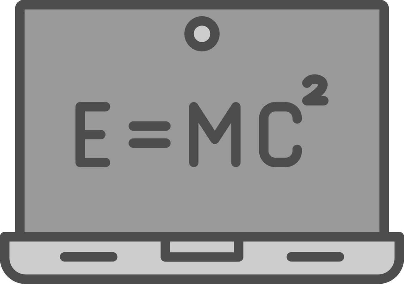 ekvation linje fylld gråskale ikon design vektor