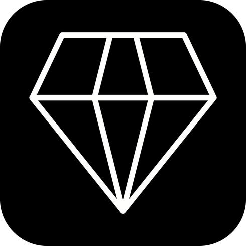 Vektor-Diamant-Symbol vektor