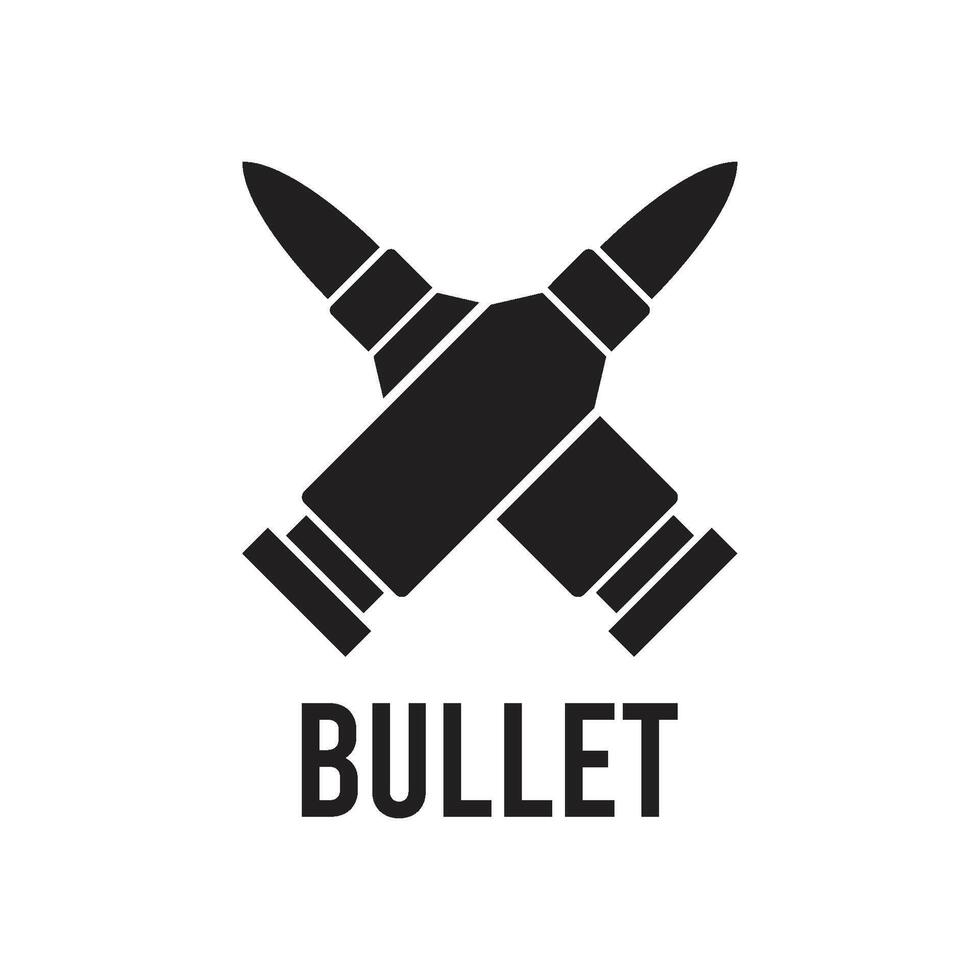 ammunition ikon logotyp vektor