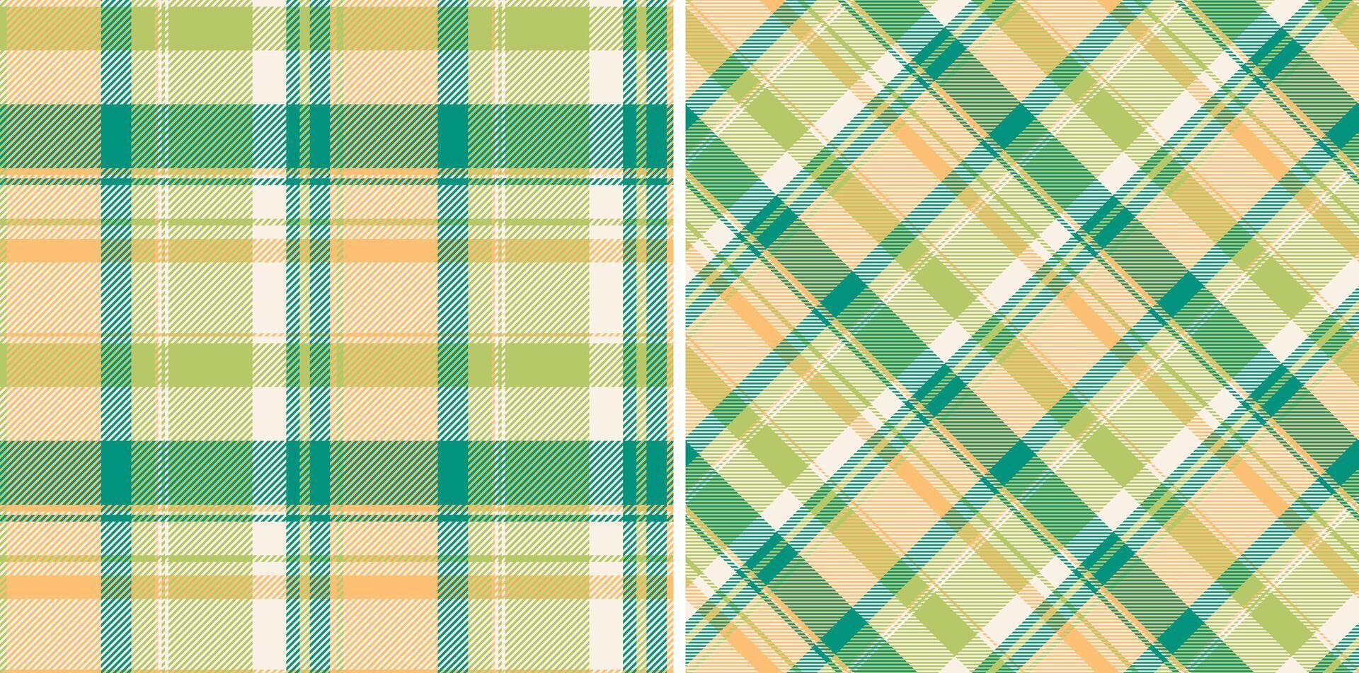 Hintergrund Textur Plaid von Tartan Stoff mit ein Textil- prüfen nahtlos Muster. vektor