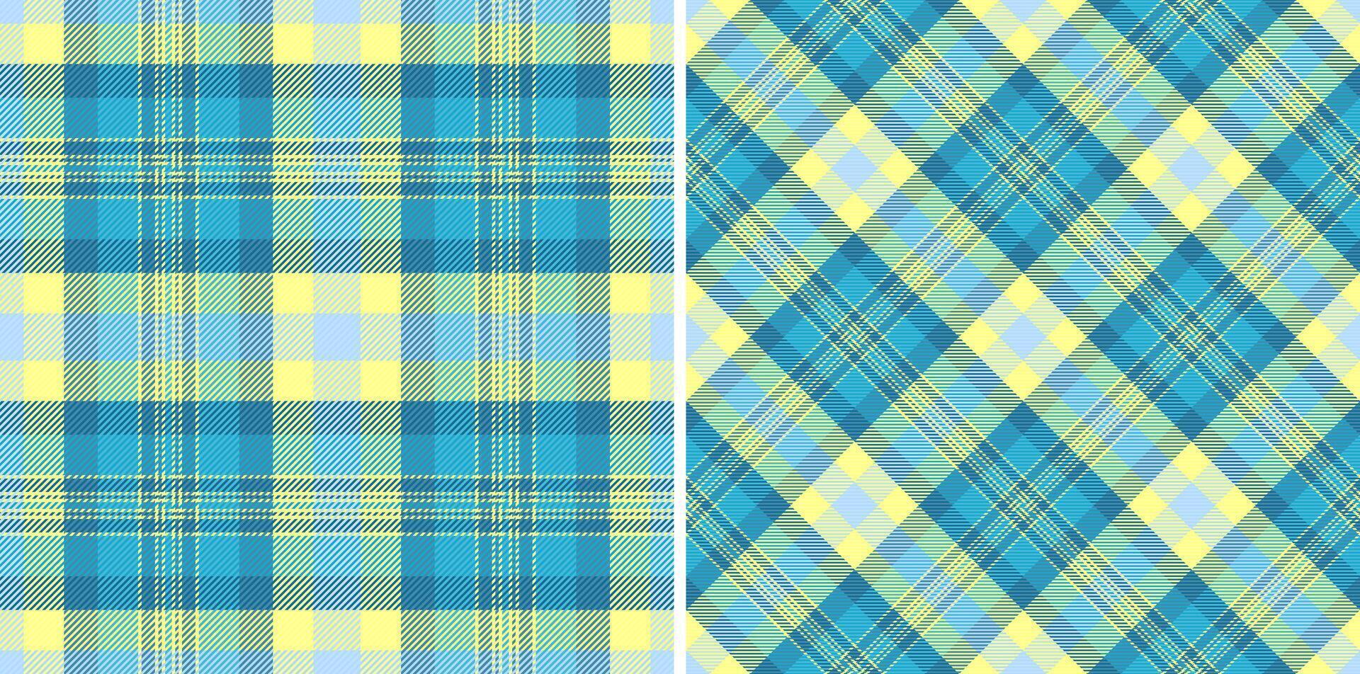 textil- bakgrund kolla upp av mönster textur med en tartan sömlös tyg pläd. vektor