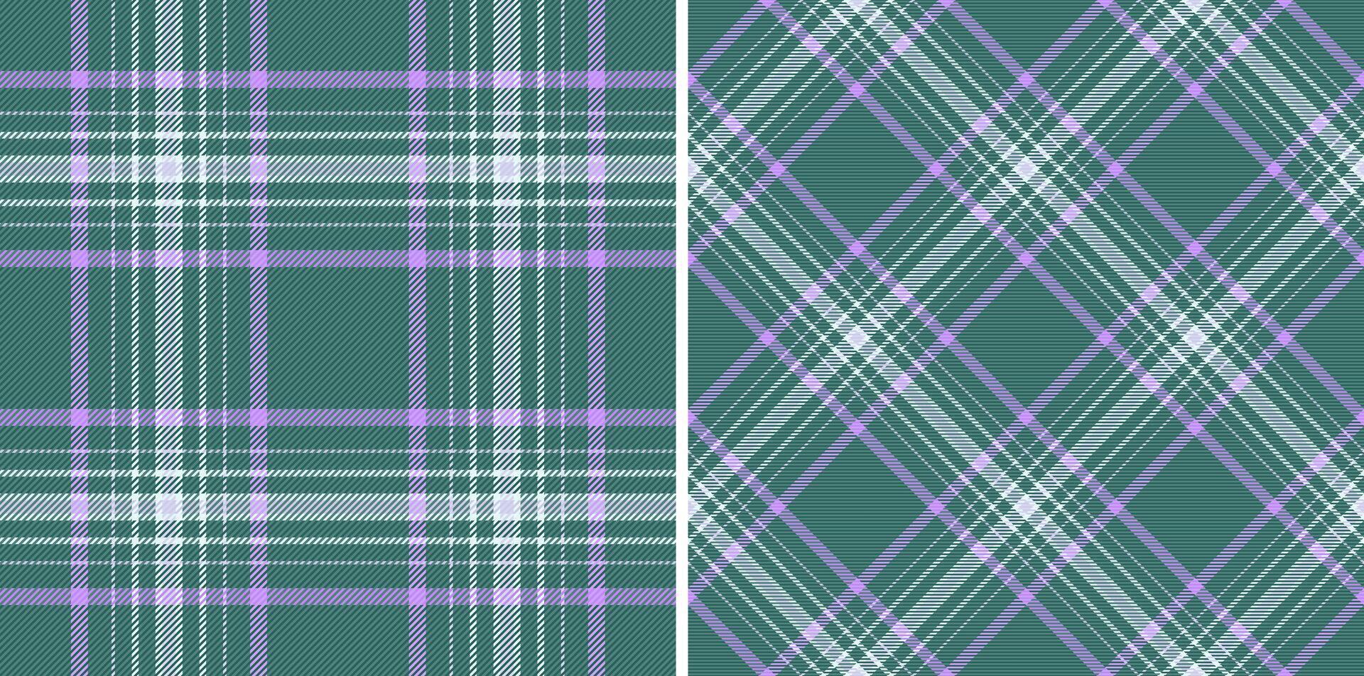 nahtlos Textil- Hintergrund von Plaid prüfen mit ein Tartan Stoff Muster Textur. vektor