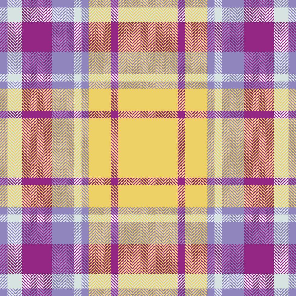 pläd kolla upp mönster. sömlös tyg textur. tartan textil- skriva ut. vektor