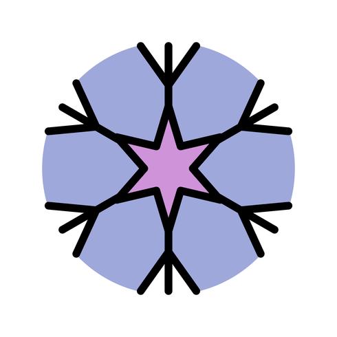 Schneeflocke-Vektor-Symbol vektor
