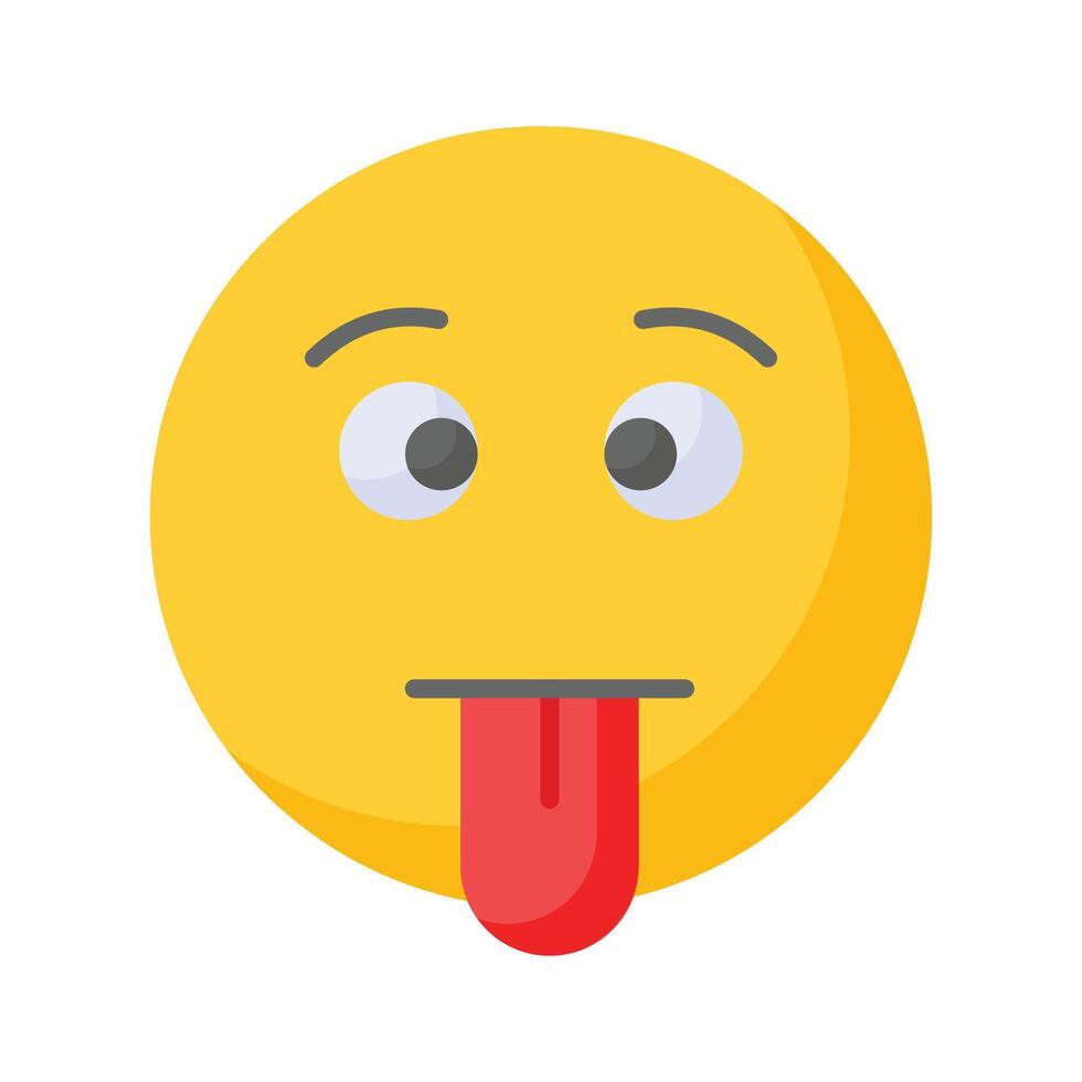 visuell perfekt Dumm Emoji Symbol Design, einfach zu verwenden und herunterladen vektor