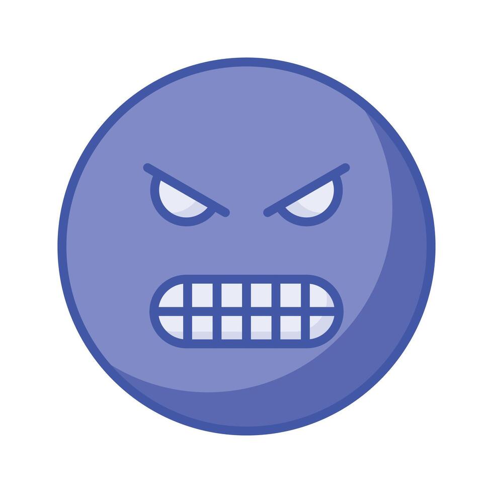 Hass Emoji Design im modisch Stil, bereit zu verwenden Symbol vektor