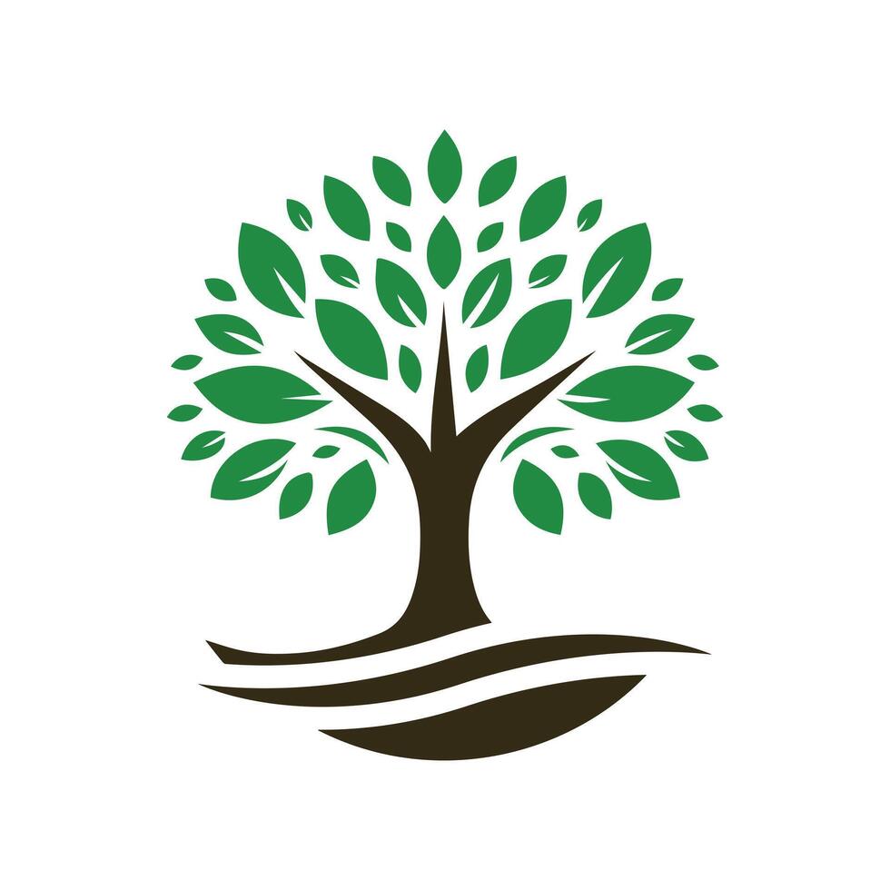 Baum Logo Design Illustration vektor