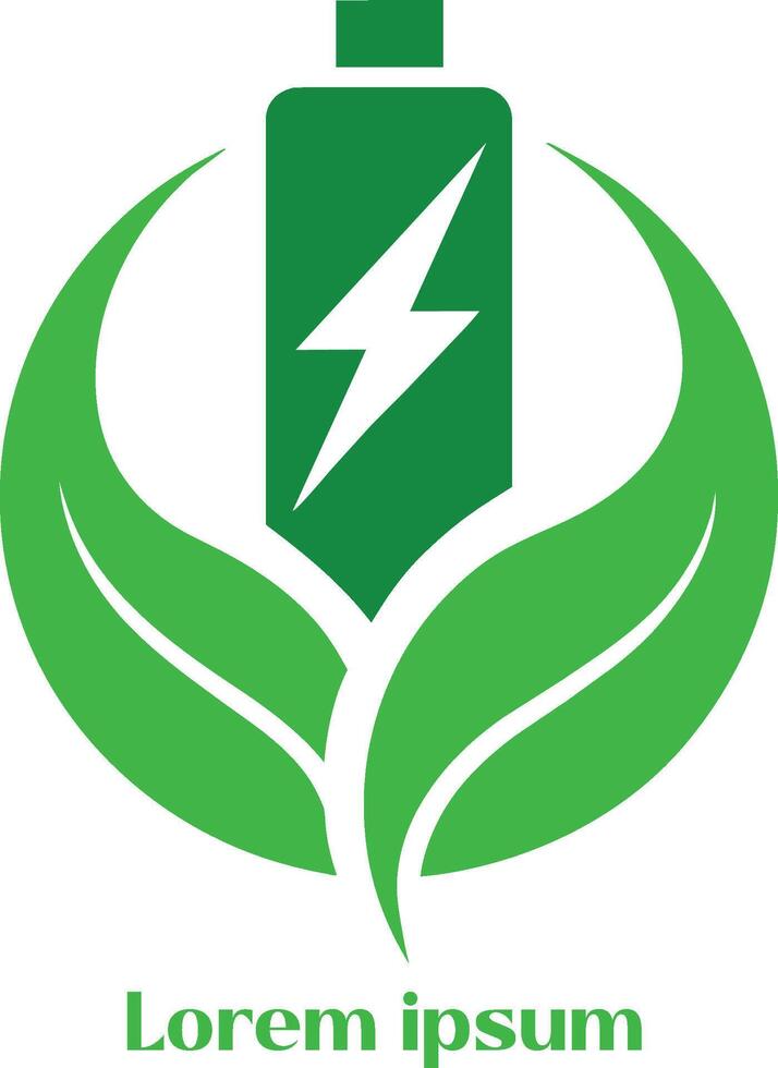 verlängerbar Energie Ressourcen Logo Umgebung freundlich Energie Ressourcen Logo Öko freundlich Licht Logo vektor