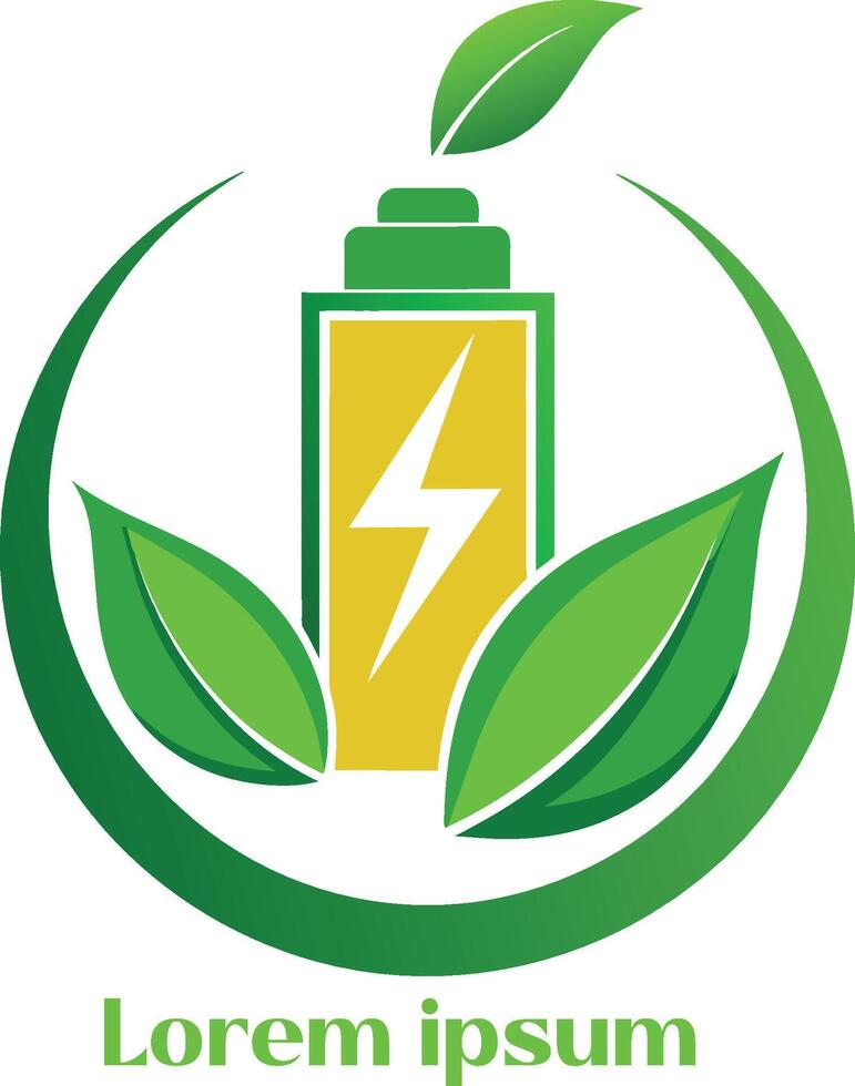 verlängerbar Energie Ressourcen Logo Umgebung freundlich Energie Ressourcen Logo Öko freundlich Licht Logo vektor