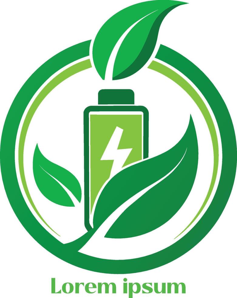 förnybar energi Resurser logotyp miljö vänlig energi Resurser logotyp eco vänlig ljus logotyp vektor