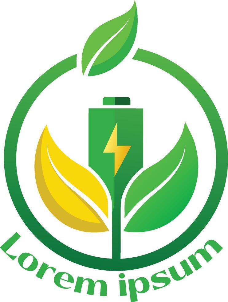 förnybar energi Resurser logotyp miljö vänlig energi Resurser logotyp eco vänlig ljus logotyp vektor