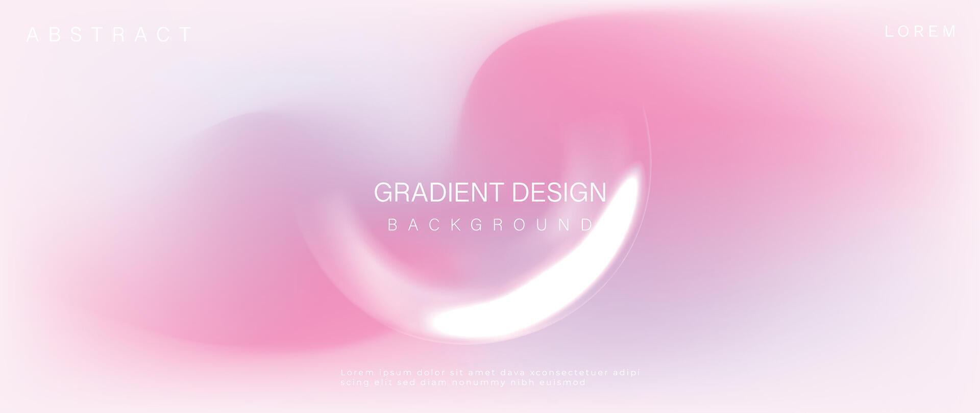 abstrakt Gradient Hintergrund . modern Digital Hintergrund mit beschwingt Farbe, 3d geometrisch Formen, Kreis, Strahlende. futuristisch Landung Seite Illustration zum Marke, Werbung, Werbung, Netz. vektor