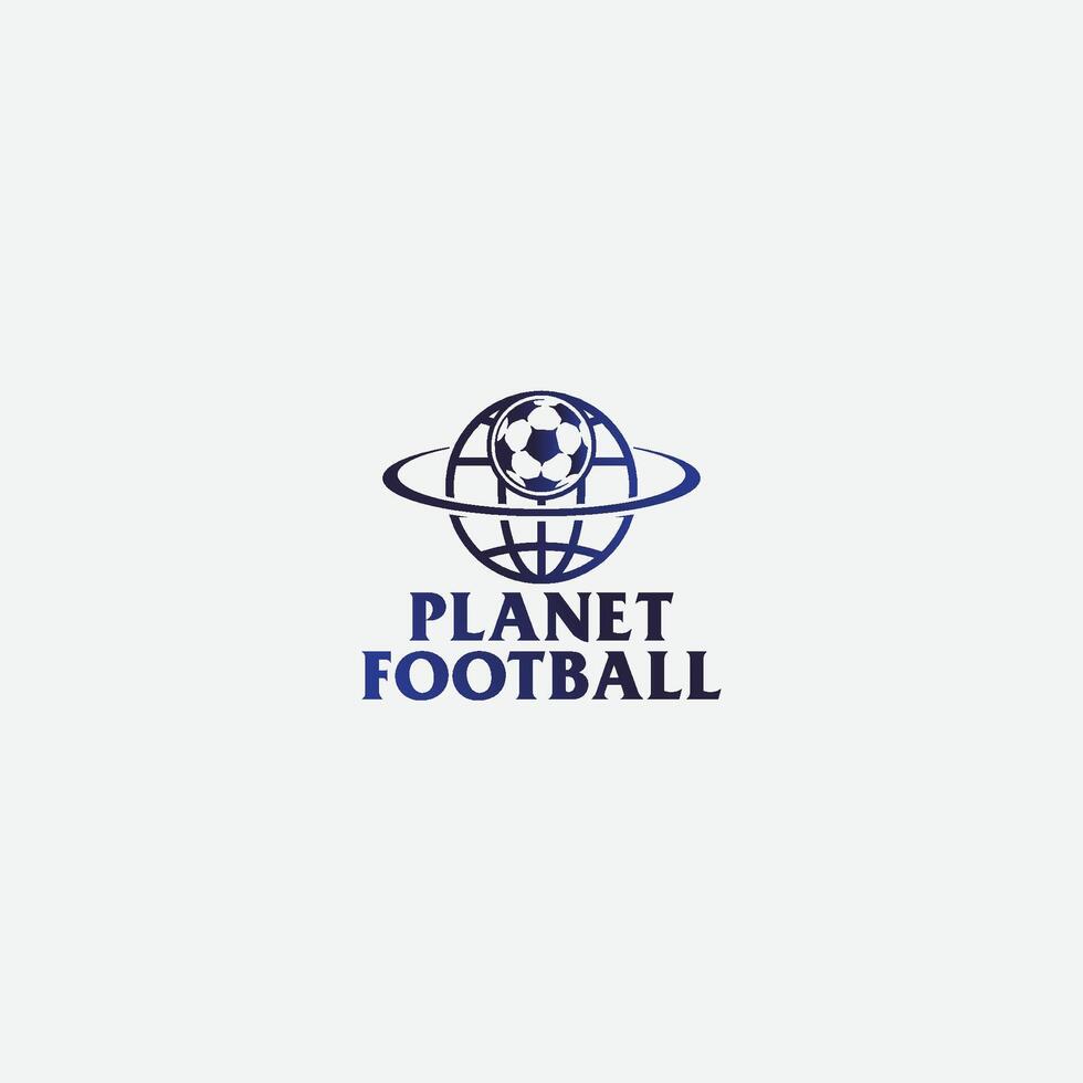 Planet Fußball Logo vektor