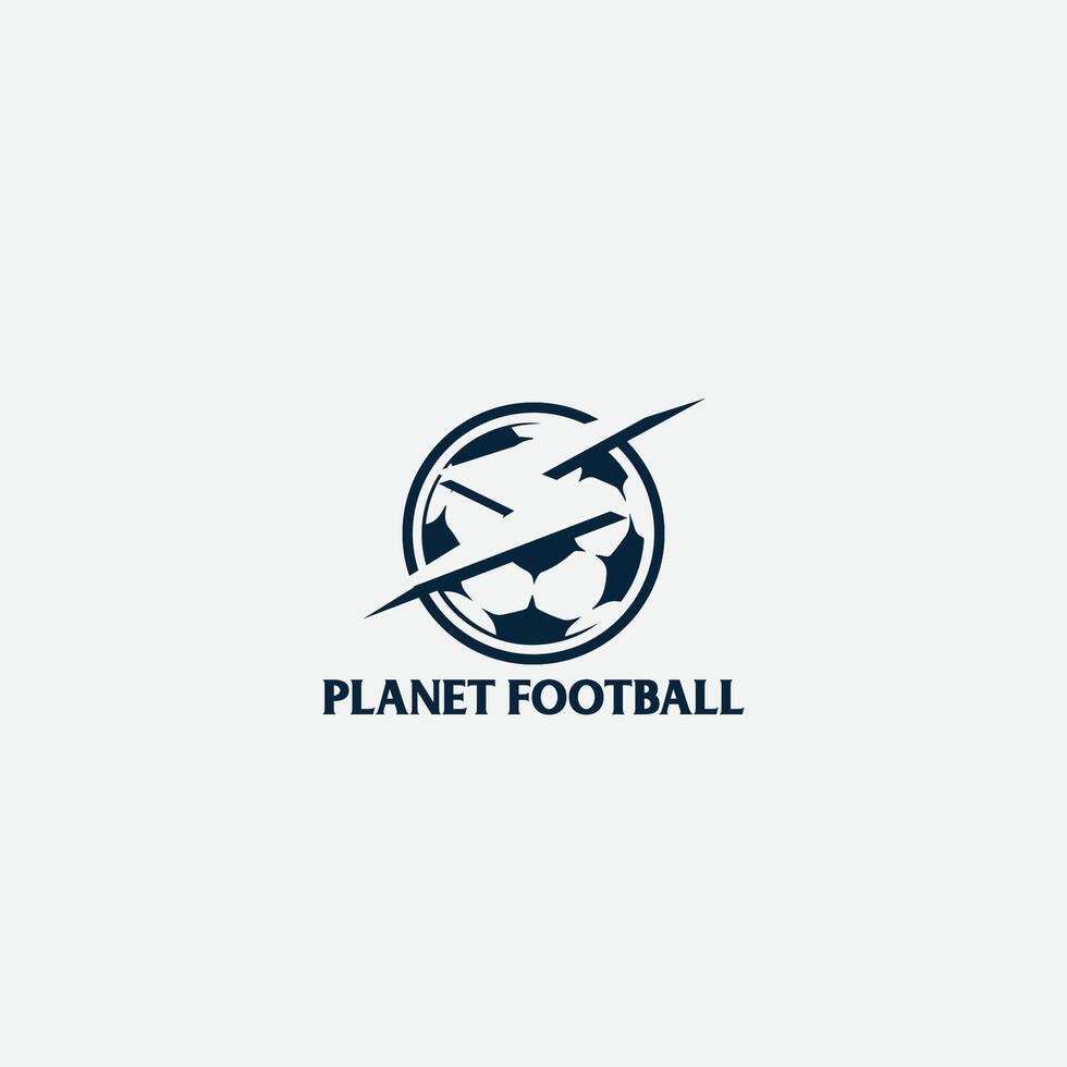 Planet Fußball Logo vektor