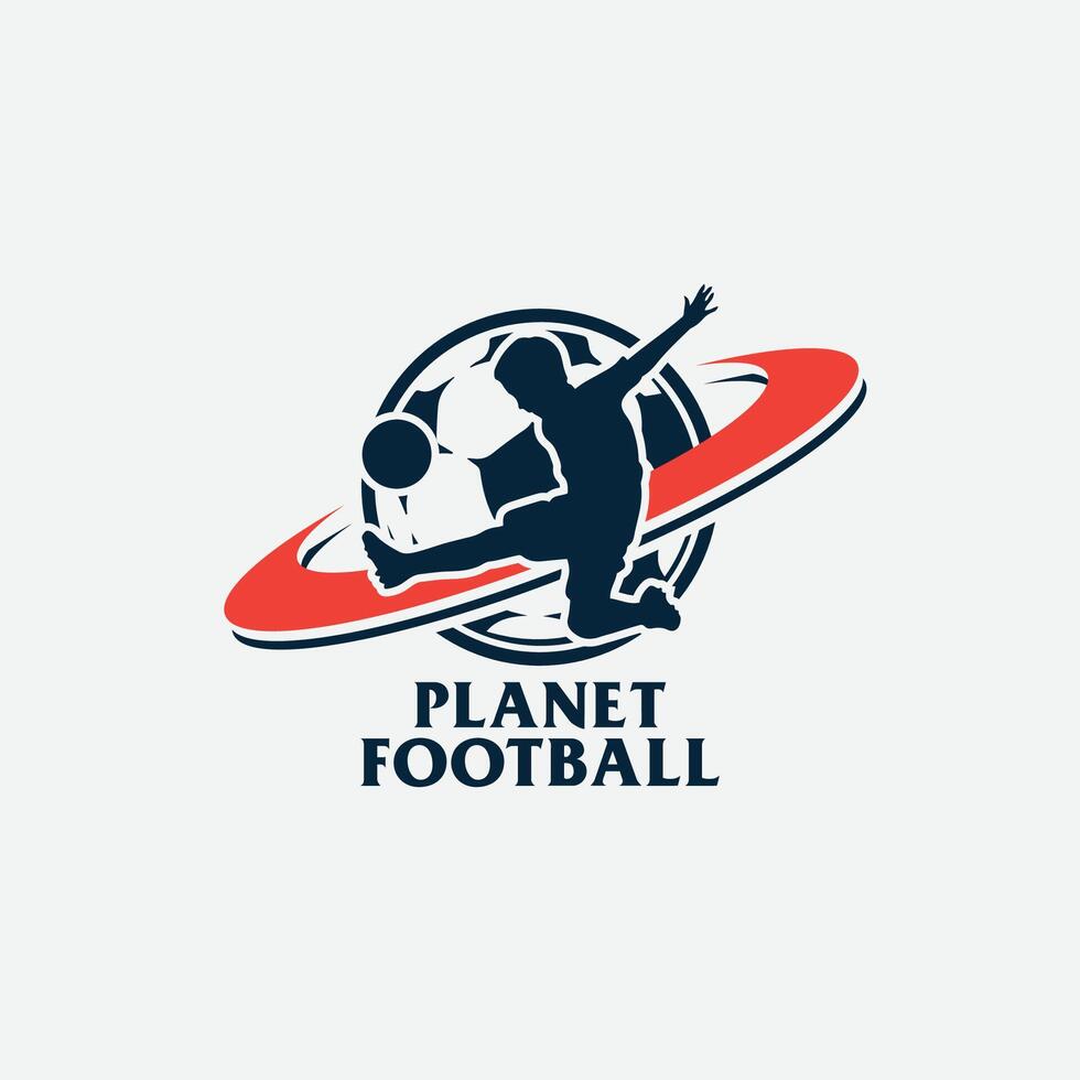 Planet Fußball Logo vektor