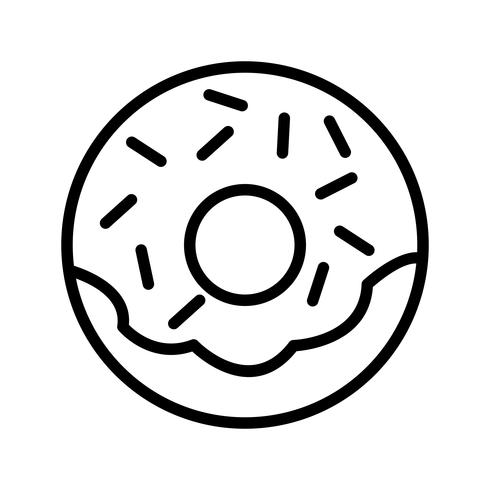 Vektor-Donut-Symbol vektor