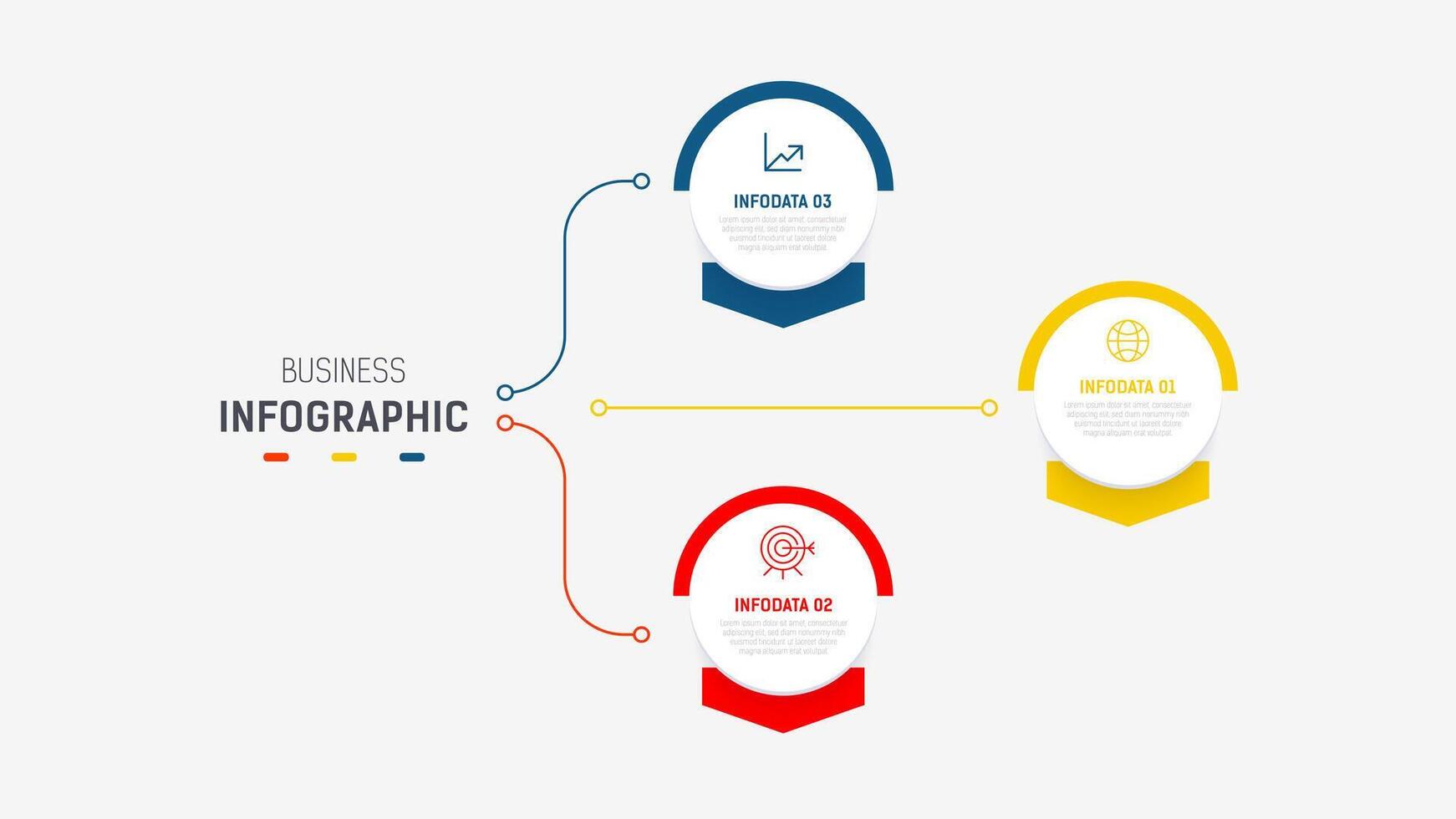 drei Schritt Infografik Etikette Design Vorlage mit Linie Symbole. Prozess Schritte Diagramm, Präsentationen, Arbeitsablauf Layout, Banner, fließen Diagramm, die Info Graph Illustration. vektor