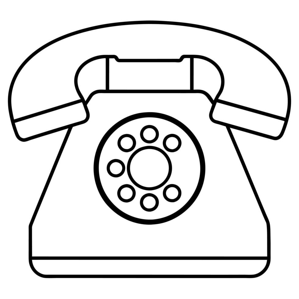 Telefon Symbol eben Stil Illustration vektor