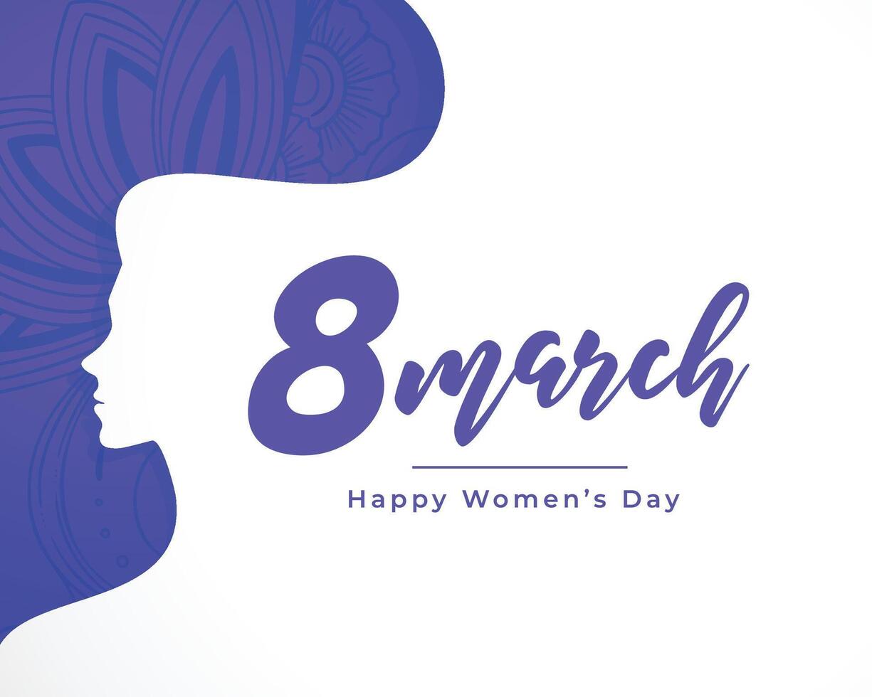 8 .. März glücklich Damen Tag wünscht sich Hintergrund im Papierschnitt Stil vektor