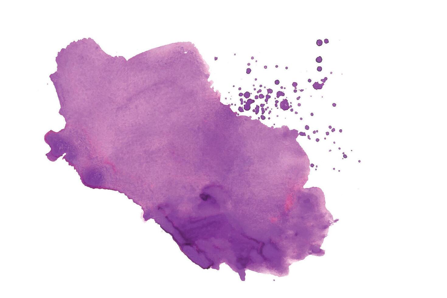 handmålad lila Färg bläck släppa textur bakgrund vektor