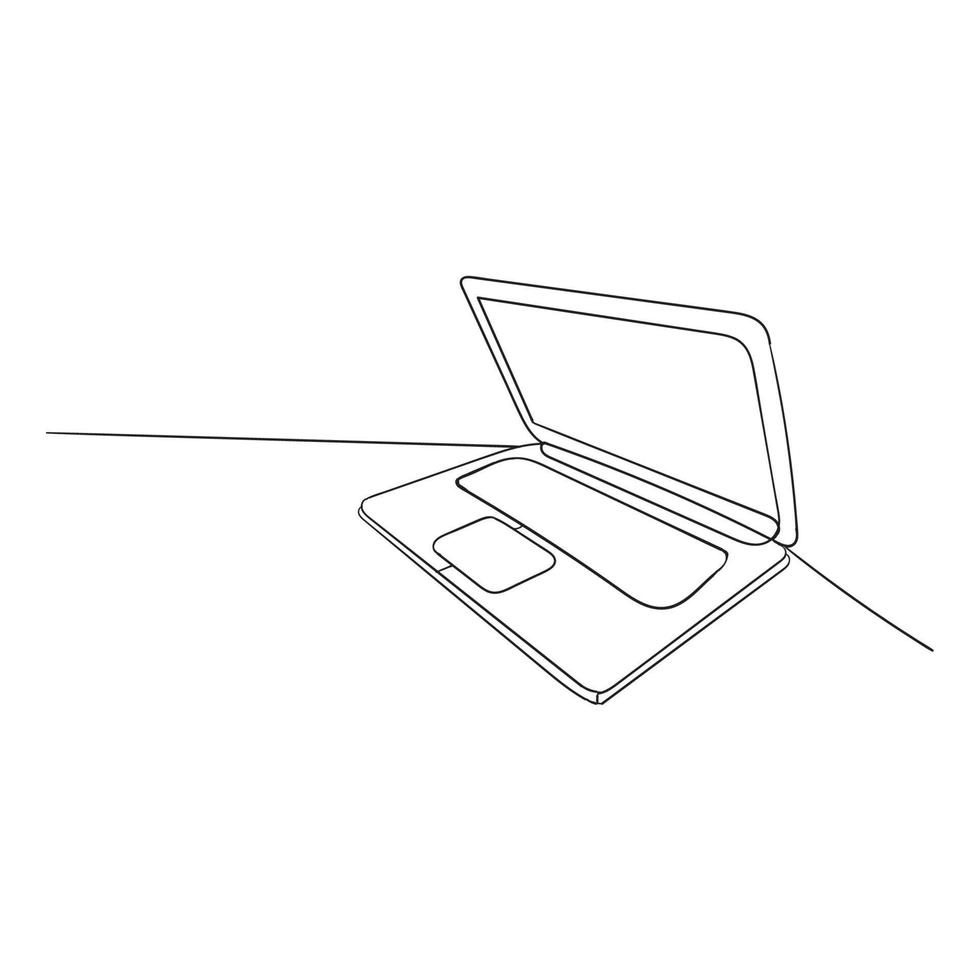 Gekritzel-Symbol-Illustrationssymbol des Laptops Hand gezeichnetes vektor