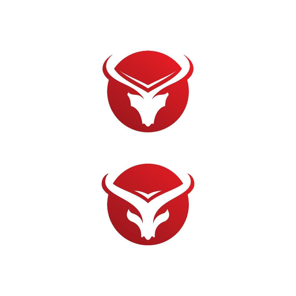 Stierhorn-Logo-Symbole-Vektor-Vorlage vektor