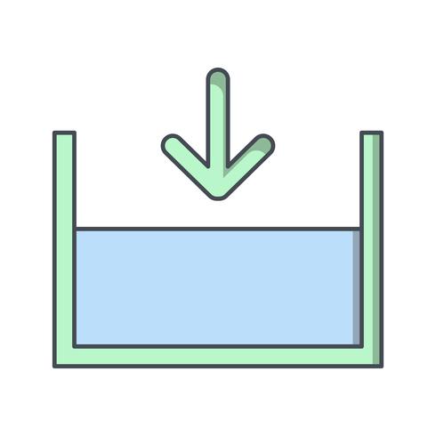 Unterhalb des Meeresspiegels Vector Icon