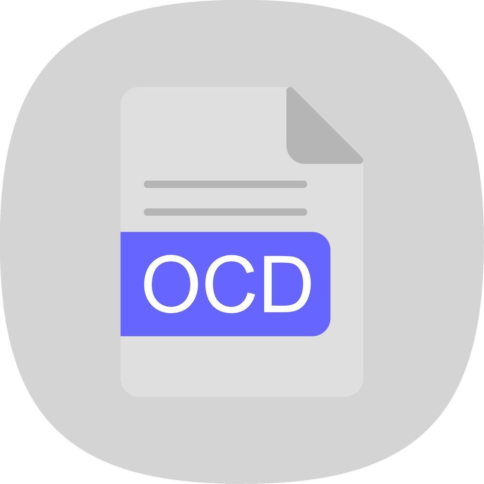 ocd Datei Format eben Kurve Symbol Design vektor