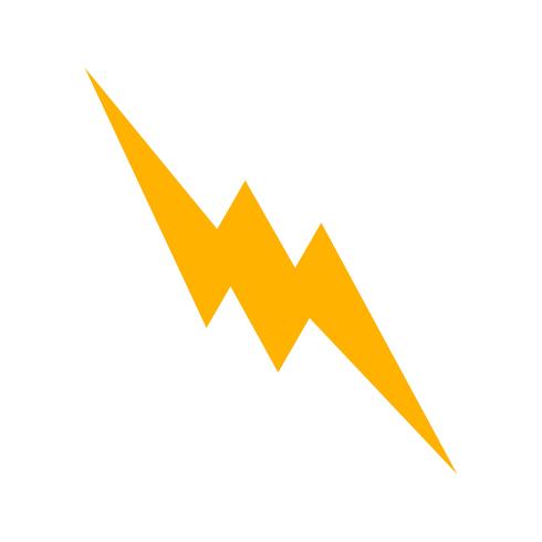 Lightning Button Vector Icon