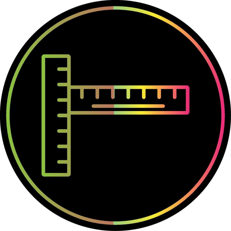 Lineal Linie Gradient fällig Farbe Symbol Design vektor