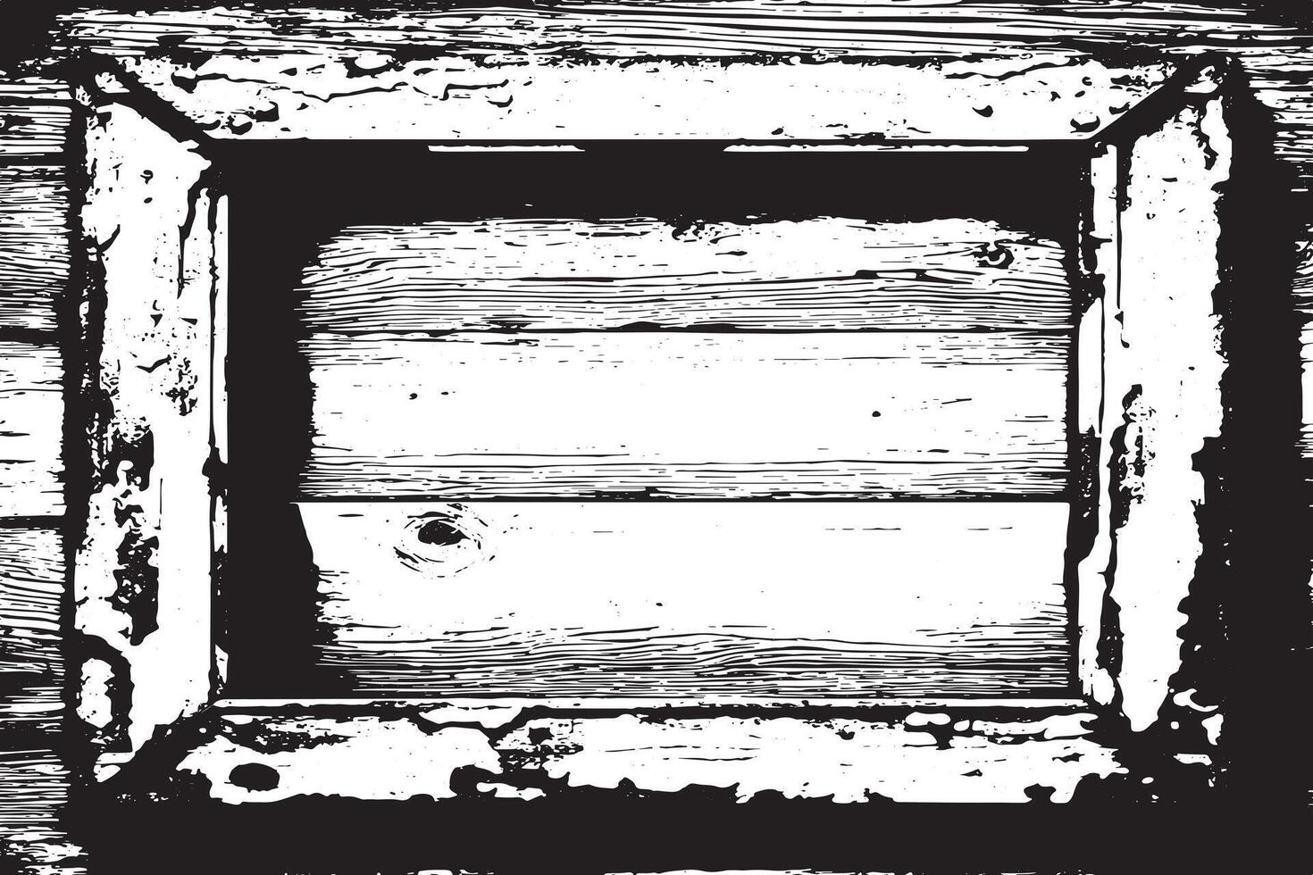 svart och vit grunge nedstämd täcka över bild av Foto ram eller enkel ram för bakgrund eller textur. vektor