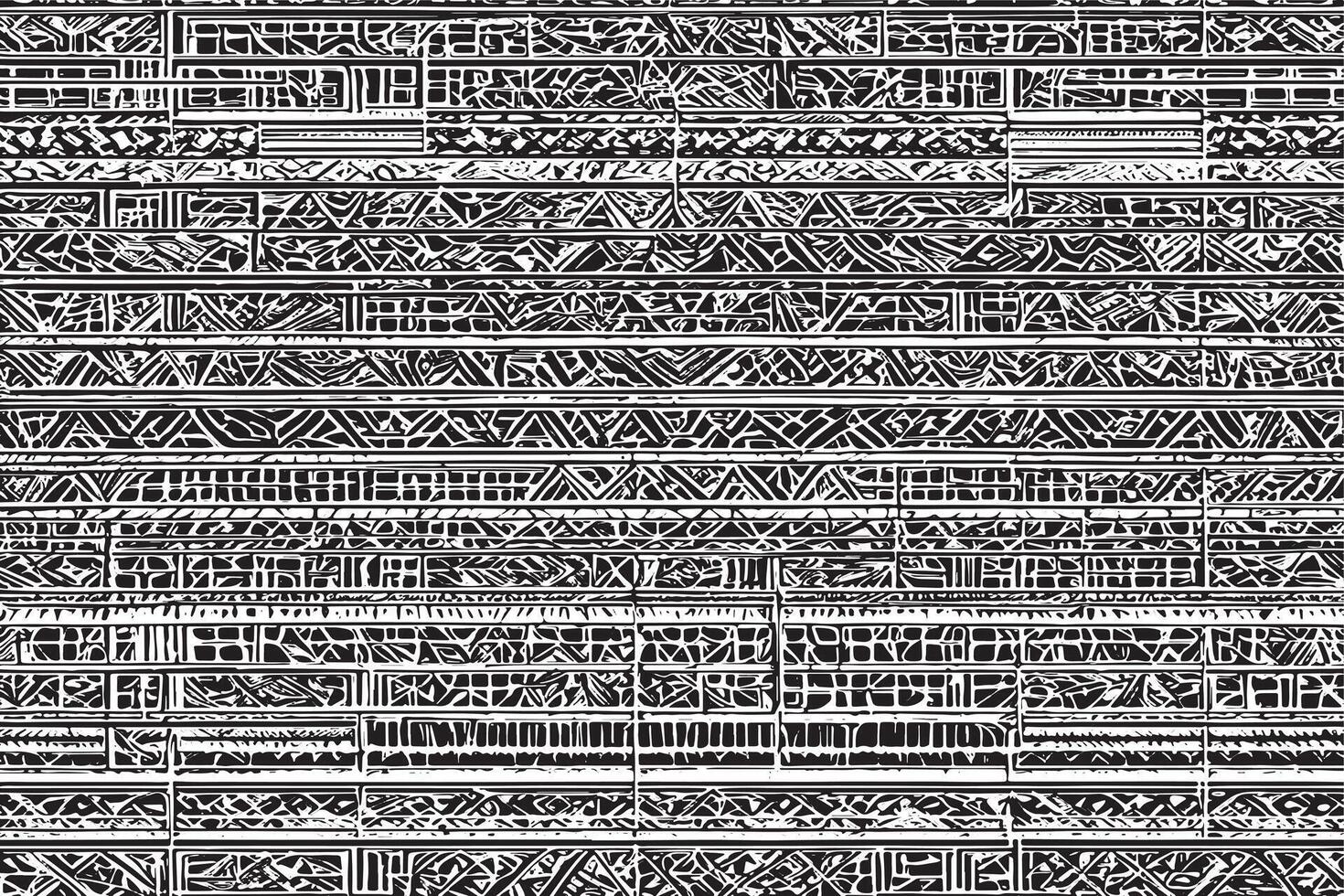 schwarz und Weiß geometrisch Muster mit Verriegelung Sechsecke und Quadrate vektor